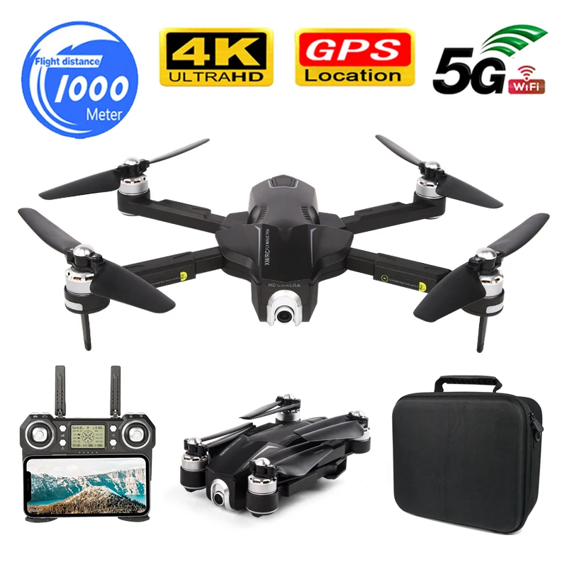 GPS FOLLOW ME WIFI FPV Квадрокоптер с камерой ESC HD бесщеточный складной Дрон 4K двойная