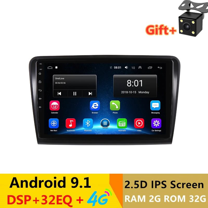 10 1 &quot2.5D IPS экран Android 9 автомобильный DVD GPS для Skoda Superb 2 2009 2010 2011 2012 2013 аудио стерео