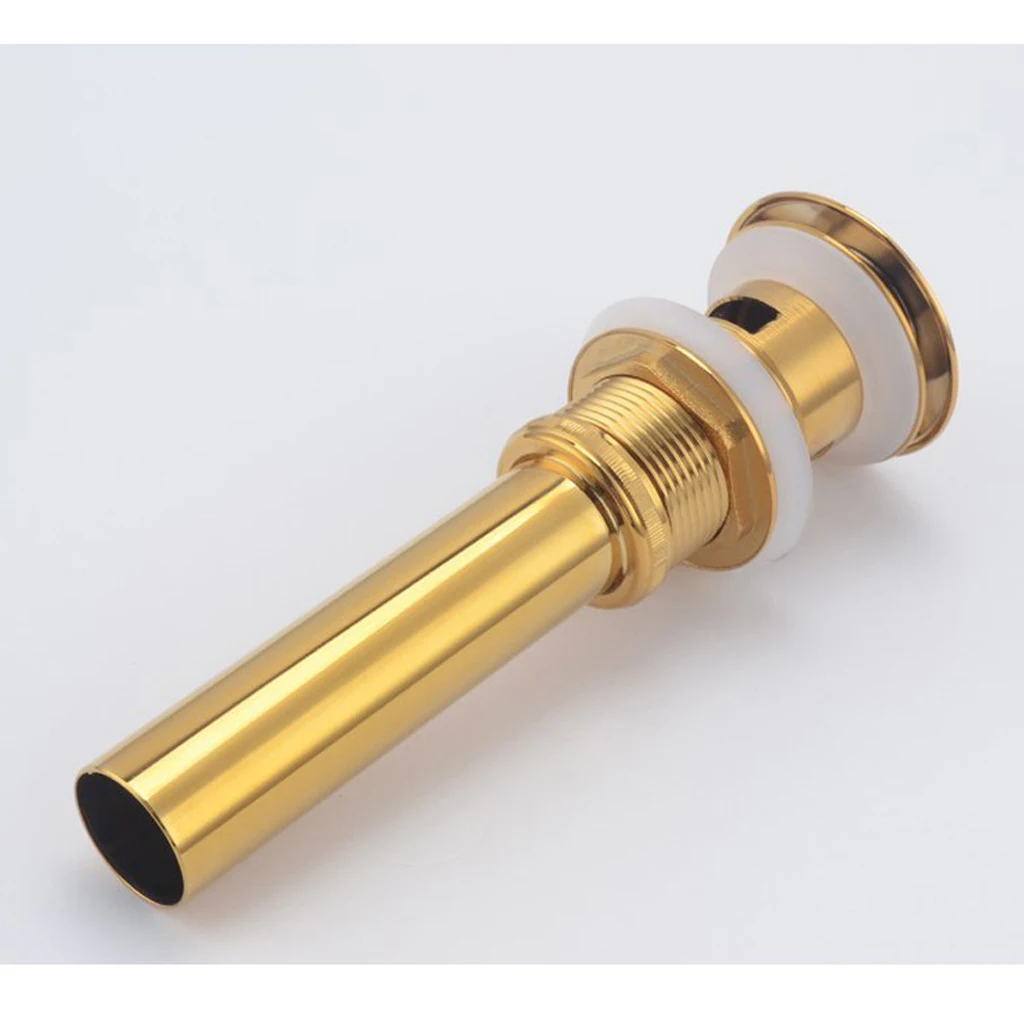 

Chrome Slotted Basin Sink Tap Push Up Click Waste Plug For Bathroom