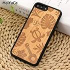 Чехол для телефона MaiYaCa с изображением черепахи из гавайской древесины с гравировкой для iPhone 5 6S 7 8 plus 11 12 13 Pro X XR XS Max Samsung S8 S9 S10