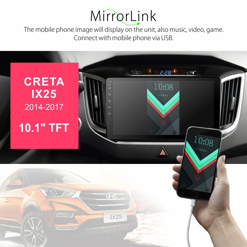 Android 9 0 ix25 Creta радио gps Автомобильный мультимедийный плеер для hyundai 2014-2017 Navi видео MP5