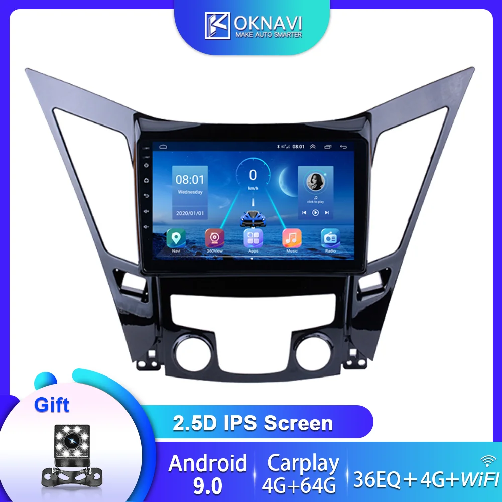 Автомагнитола для Hyundai Sonata 2011 2012 2013 2014 Android 9 0 мультимедийный DVD плеер GPS навигация