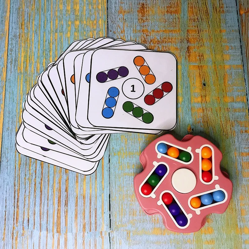 

Игрушка-фиджет-Спиннер Pop It, Игрушки для развития Монтессори, развивающие упражнения, гибкость пальцев, координация рук и глаз, вращающийся ...