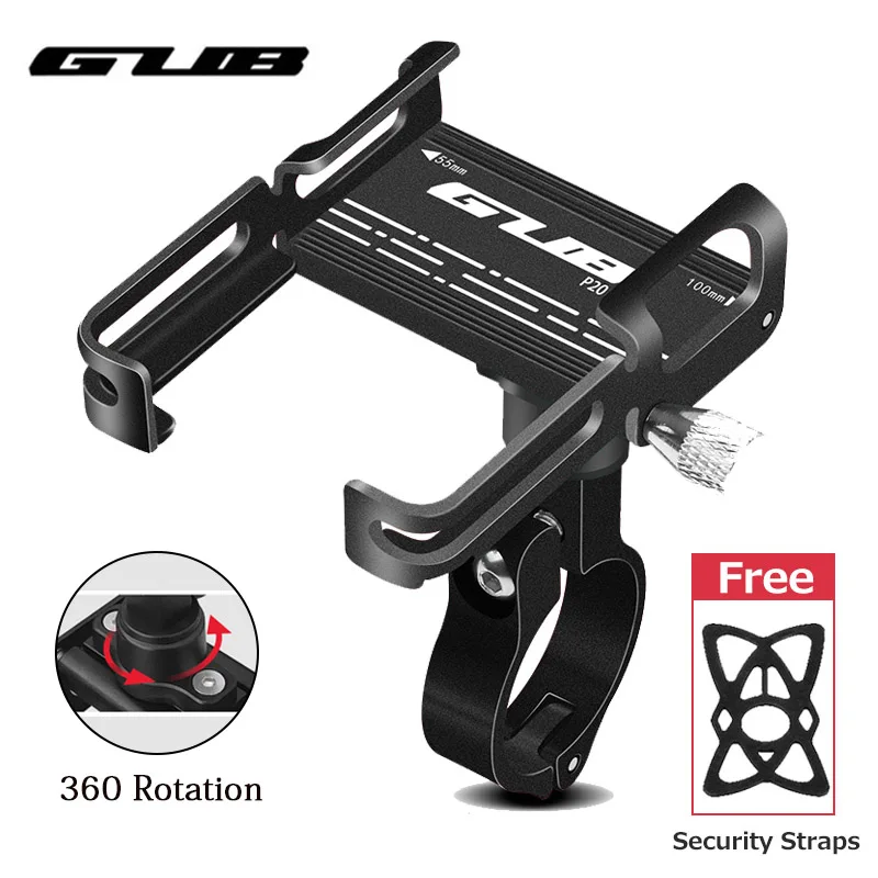P20-Black GUB, универсальный держатель для телефона на велосипед, 3," до 7,15", держатель для смартфона, gps, MTB, велосипедная поддержка для Iphone 7, 8, XS, huawei - Цвет: P20-Black