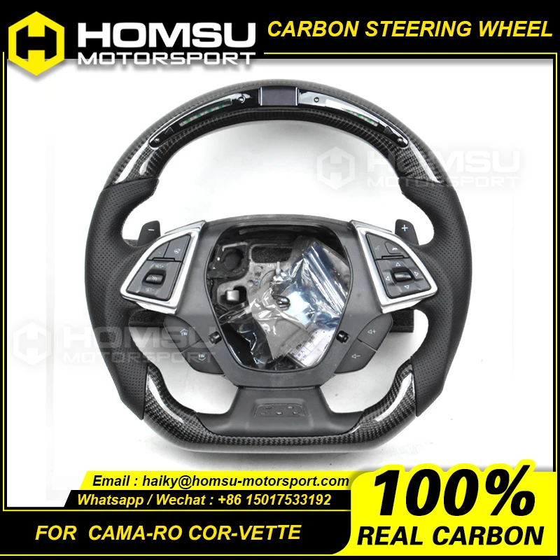 Рулевое колесо из углеродного волокна для гоночного автомобиля che-vrolet camaro corvette