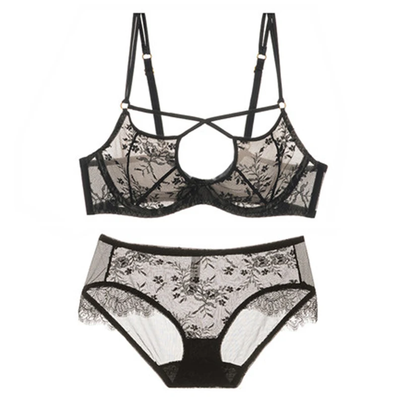 Комплект нижнего белья кружевной ультратонкий | Женская одежда