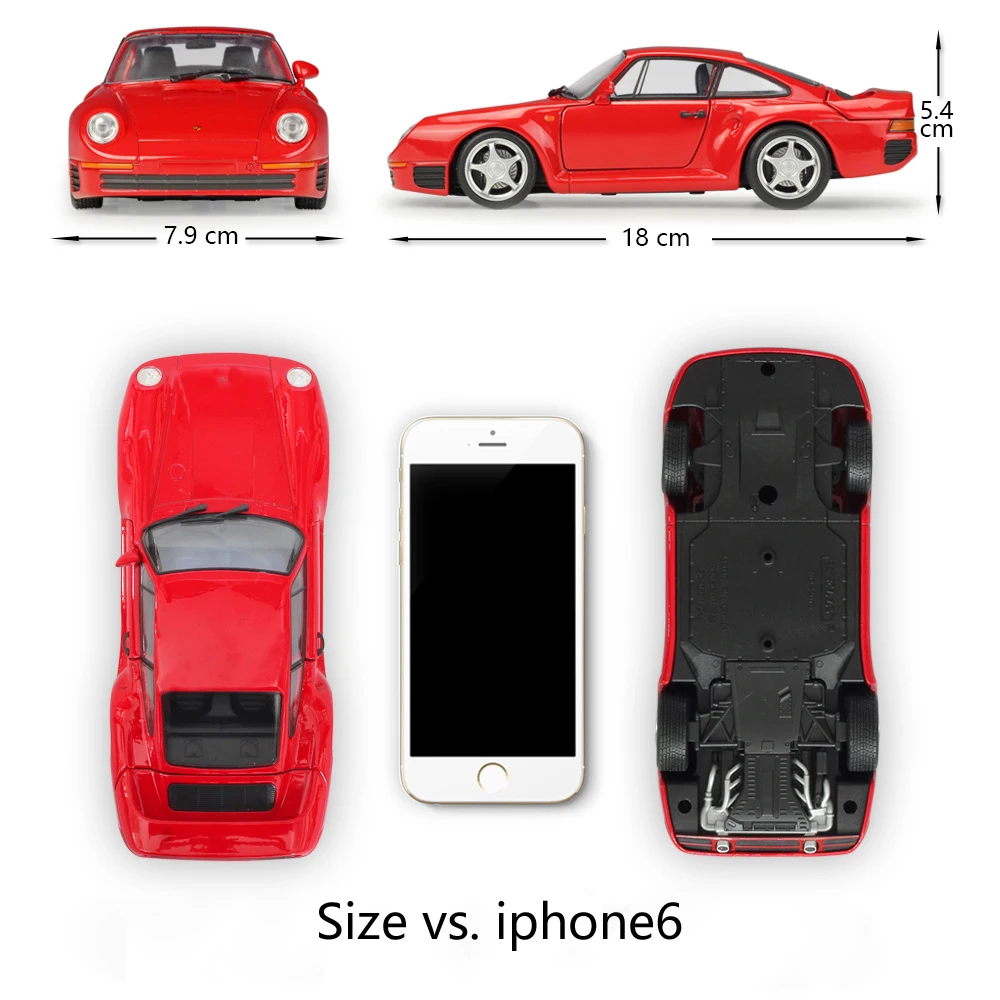 Симулятор Welly литая под давлением модель автомобиля 1:24 Масштаб Porsche 959 классический спортивный автомобиль металлический сплав гоночная игрушка автомобиль для мальчика Подарочная коллекция