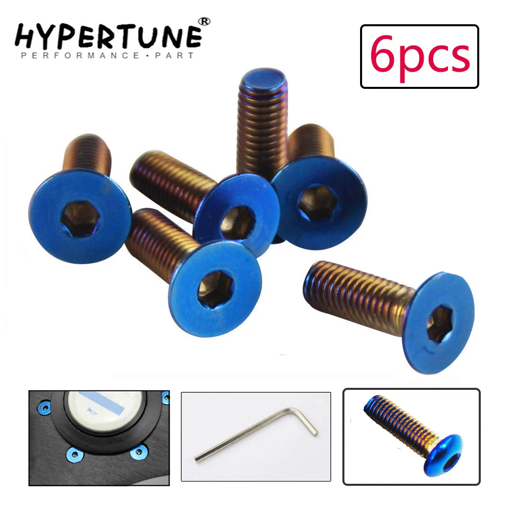 Hypertune 6 шт./лот усиленные титановые болты на рулевое колесо подходят для многих