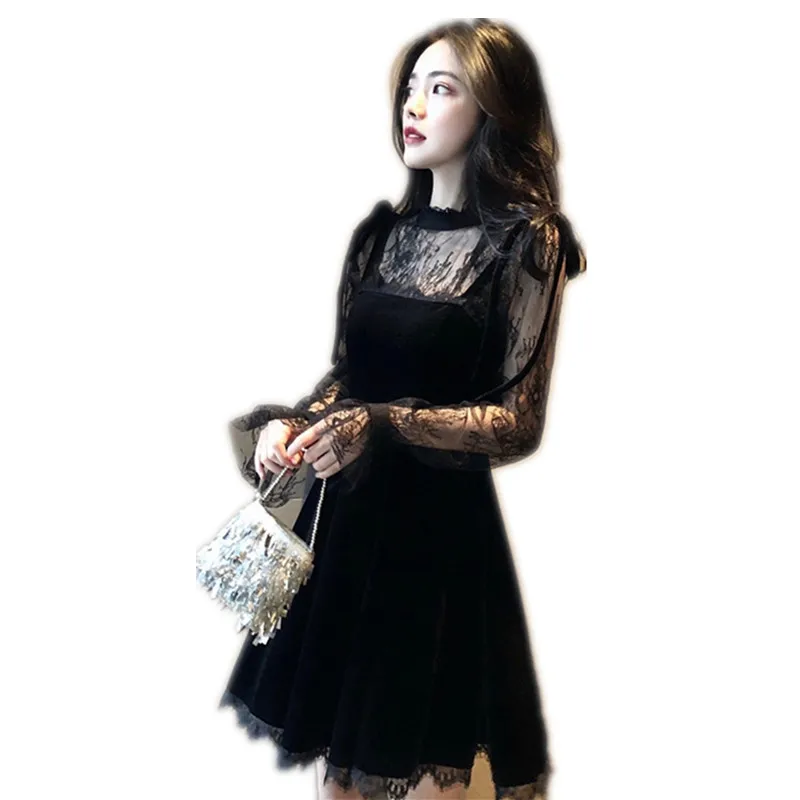 

bud silk unlined upper garment show thin pleuche condole to take in the fall and winter of two piece suit women dress