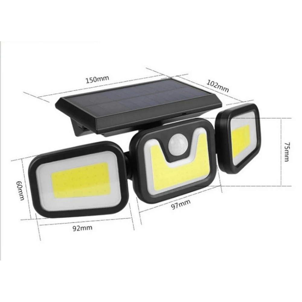 

COD/светодиодный солнечный свет открытый солнечный светильник Солнечный свет водонепроницаемый датчик движения PIR уличсветильник онарь для...