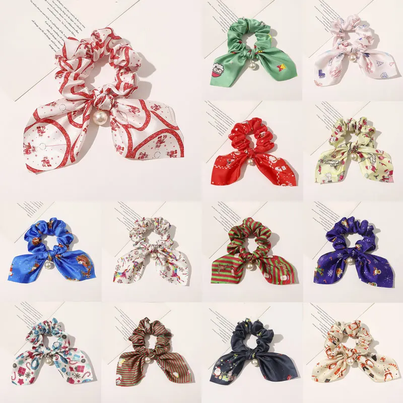 Новые атласные резинки с бантом женские эластичные для волос женщин и девушек