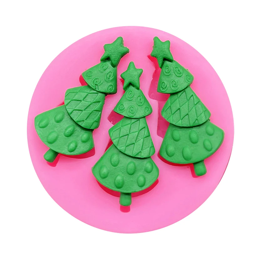 Звезда Рождественская елка силиконовая форма для поделок искусственные