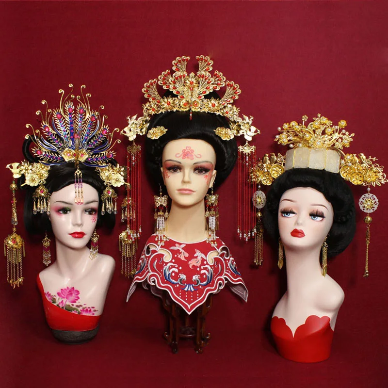 Тиара для волос 3 вида конструкций Нефритовая плита императрица Тан принцессы