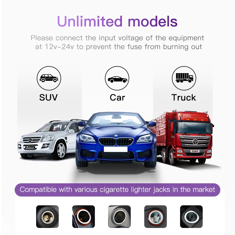 KUULAA Car Charger Dual USB Quick Charge 3.0 LCD Display Cigarette Lighter Socket Type-C Adapter PD For Mobile Phone | Мобильные