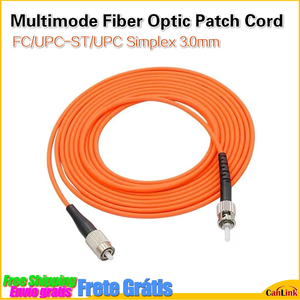 5 шт./лот FC/UPC ST/UPC Simplex 3 0 мм многомодовый волоконно оптический патч корд бесплатная
