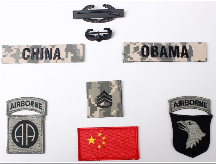 Tomwang2012.US армия 101ST полный комплект штамп сергент звание эмблема | Спорт и