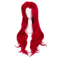 the little mermaid wigs body wave wavy princess ariel cosplay wig heat resistant synthetic hair costume wigs wig cap