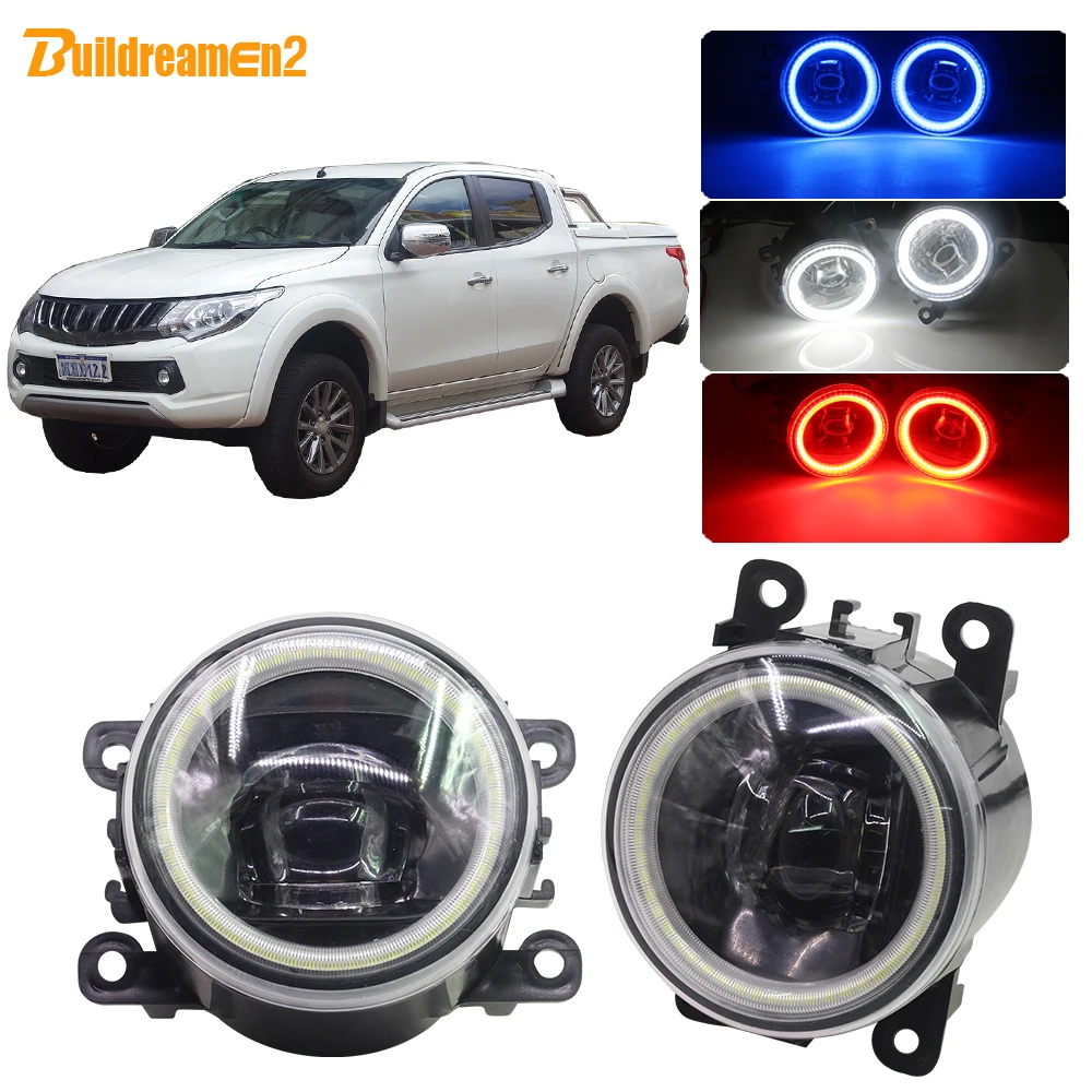 Buildreamen2 для Mitsubishi Triton Strada 2005-2018 автомобиля H11 4000LM светодиодные противотуманные