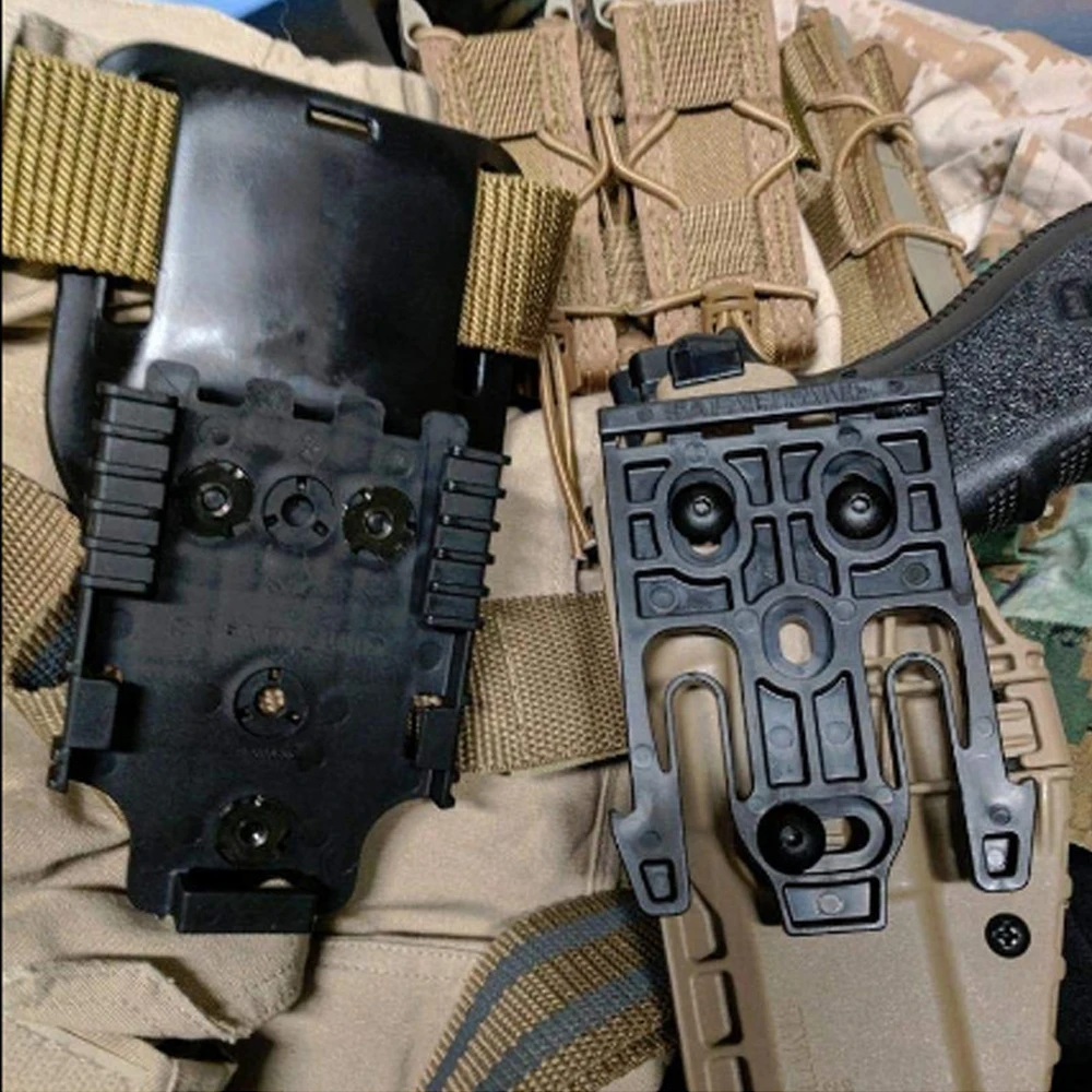 Тактический страйкбол Safariland аксессуары для кобуры ведро FMA QLS Быстрая блокировка системы комплект для Molle кобура Чехол для пистолета