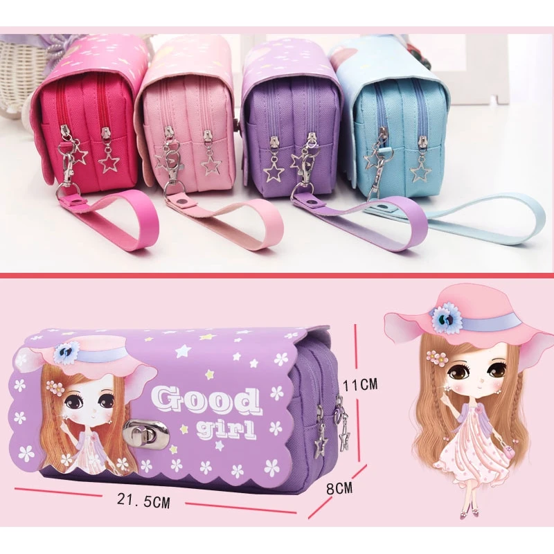 Кавайный чехол для карандаша большой емкости мультяшный карандаш Принцесса