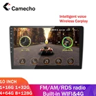 Автомагнитола Camecho, 2 Din, 10 дюймов, Android 10,0, мультимедийный плеер, 4 ГБ, 64 ГБ, 8 ГБ, 128 ГБ, IVR, Авторадио, DVR, камера для Volkswagen, Toyota
