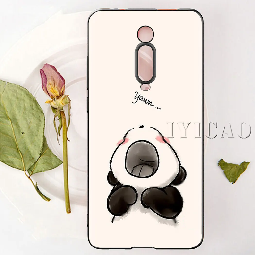 IYICAO Милый Панда Новинка мягкий силиконовый телефон для Redmi Note 5 6 7 Pro 5A Prime 7A K20 Go 8