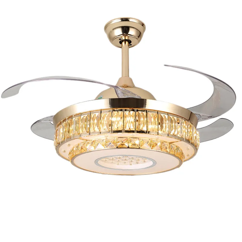 Новая невидимая люстра-вентилятор для гостиной столовой спальни светильник