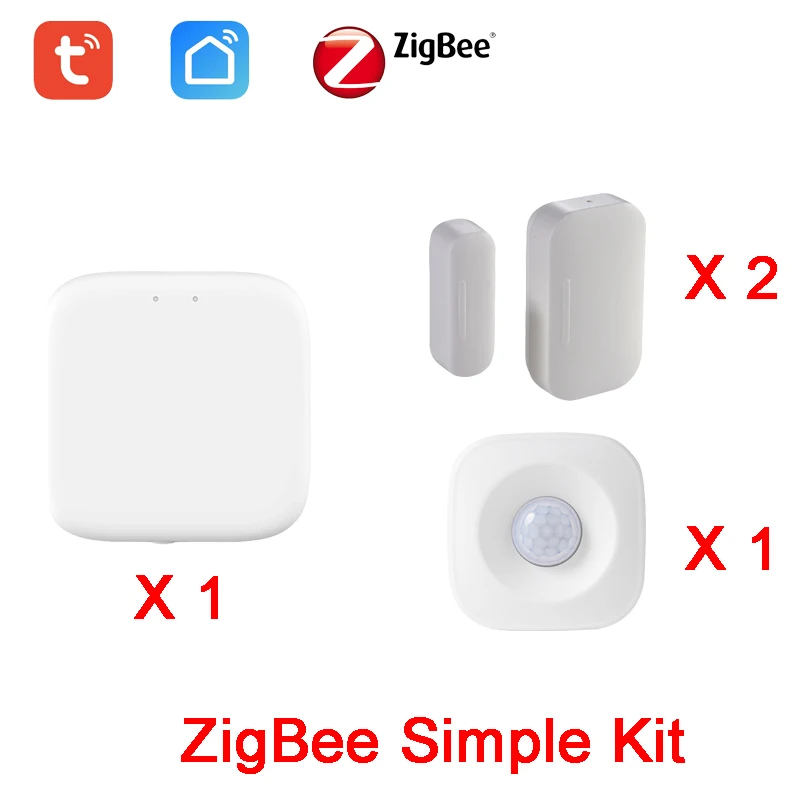 Умный датчик движения Tuya ZigBee Hub инфракрасный сенсор для окон и дверей