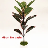 68cm 15leaf artificial banyan tree branch plastic tropical plants indoor rare potted balcony garden hotel home decor accessories