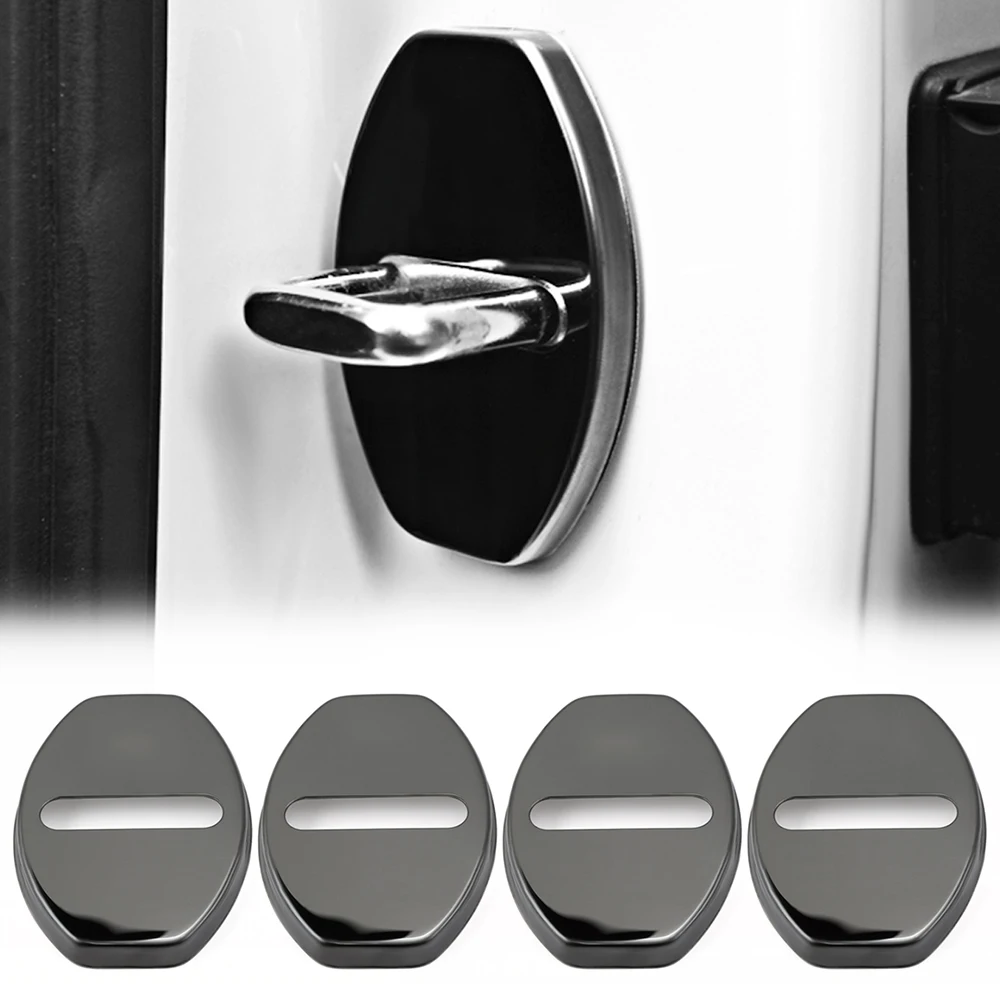 

4pcs Stainless Steel Door Lock Cover For Volkswagen Vw Golf 7 Passat Golf Jetta CC POLO / For AUDI A1 A2 A3 A4 A5 A6 Q3 Q5 Q7
