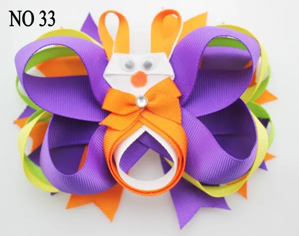 Бесплатная доставка 100 шт. A group пасхальные банты для волос заколки в виде кролика