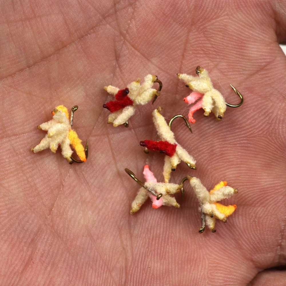 6 шт. Размер 18 искусственные личинки муха хлебница кластерная приманка разные