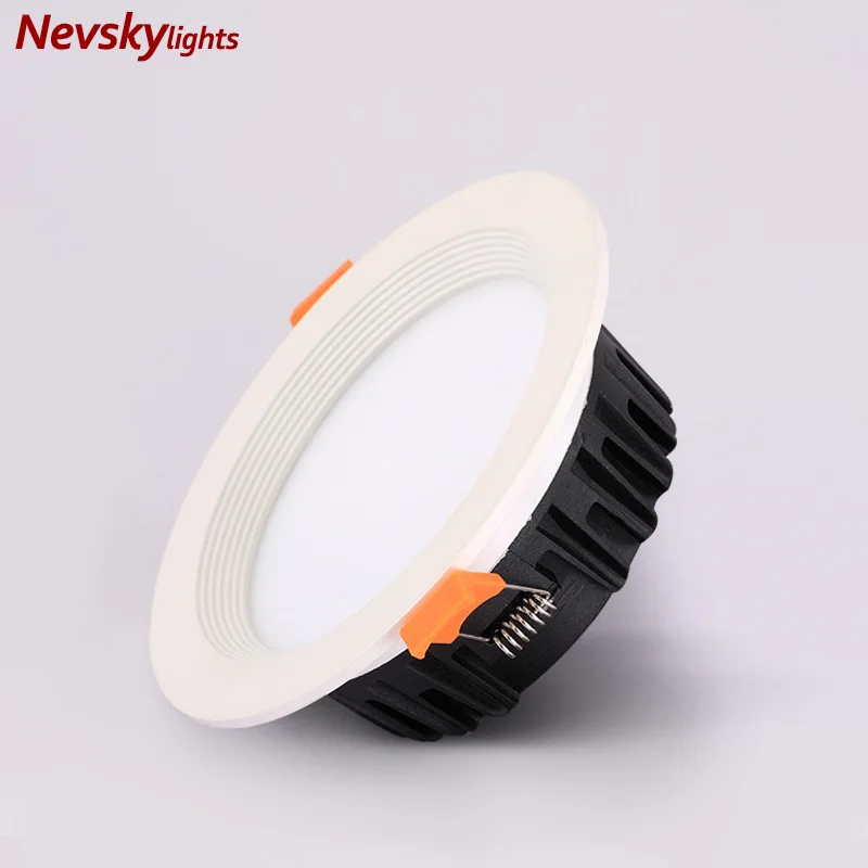 Ультратонкие встраиваемые светодиодные точечные лампы белый Потолочный