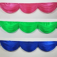 20ft6m ice silk swag drape for wedding backdrop curtain stage background table cloth top valances diy event party decoration