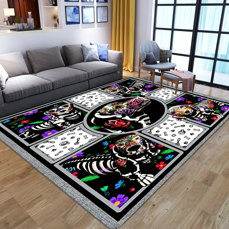 

Домашние ковры для гостиной, абстрактная собака, рандомные скандинавские ковры для спальни, прикроватный диван, напольные коврики, нескользящий коврик для игровой площадки