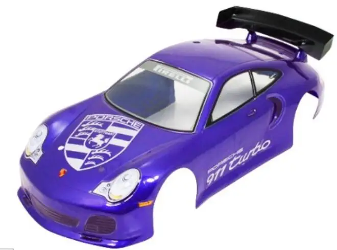 purple 1/10 RC автомобиль прозрачный ПВХ корпус 190 мм pPorsche 911 или S15 w/наклейки на дороге дрейф YokomoTouring Tamiya HPI Kyosho HSP Redcat FS ACME - Цвет: purple