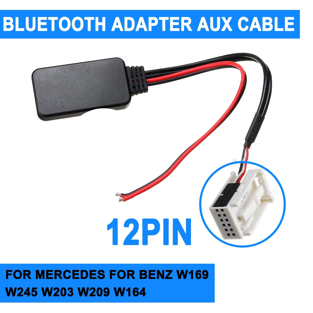 Для Benz W169 W245 W203 W209 W164 12Pin автомобильный bluetooth-адаптер беспроводной Радио стерео Aux