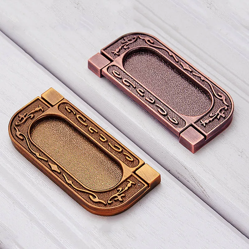 Цинковый сплав Современный добавьте ручки Кухня шкафа дверца ящик Скрытая Тянет