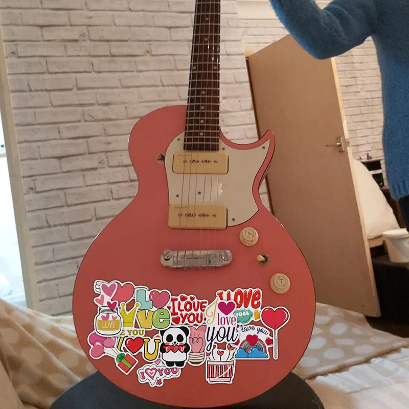 50 Uds amor pegatina de Graffiti port&aacute;til Diy Scrapbook rosa, D&iacute;a de San Valent&iacute;n decoraci&oacute;n suministros equipaje calcoman&iacute;as de Skateboard paquete-4
