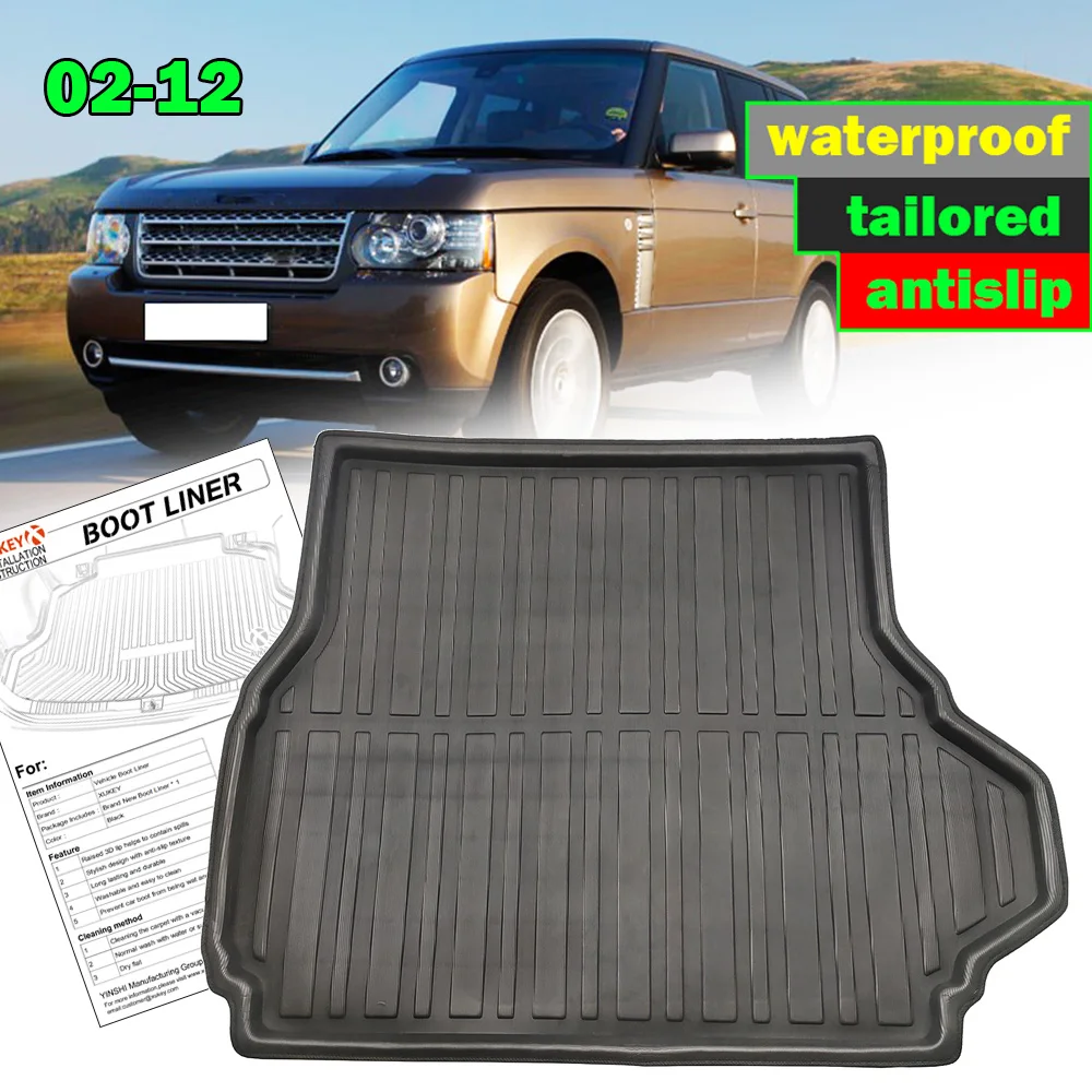 

Коврик для багажника, коврик для багажника, напольный лоток для Range Rover Mk3 Vogue l2002 2003 2004 2005 2006 2007 2008 2009 2010 2011 2012