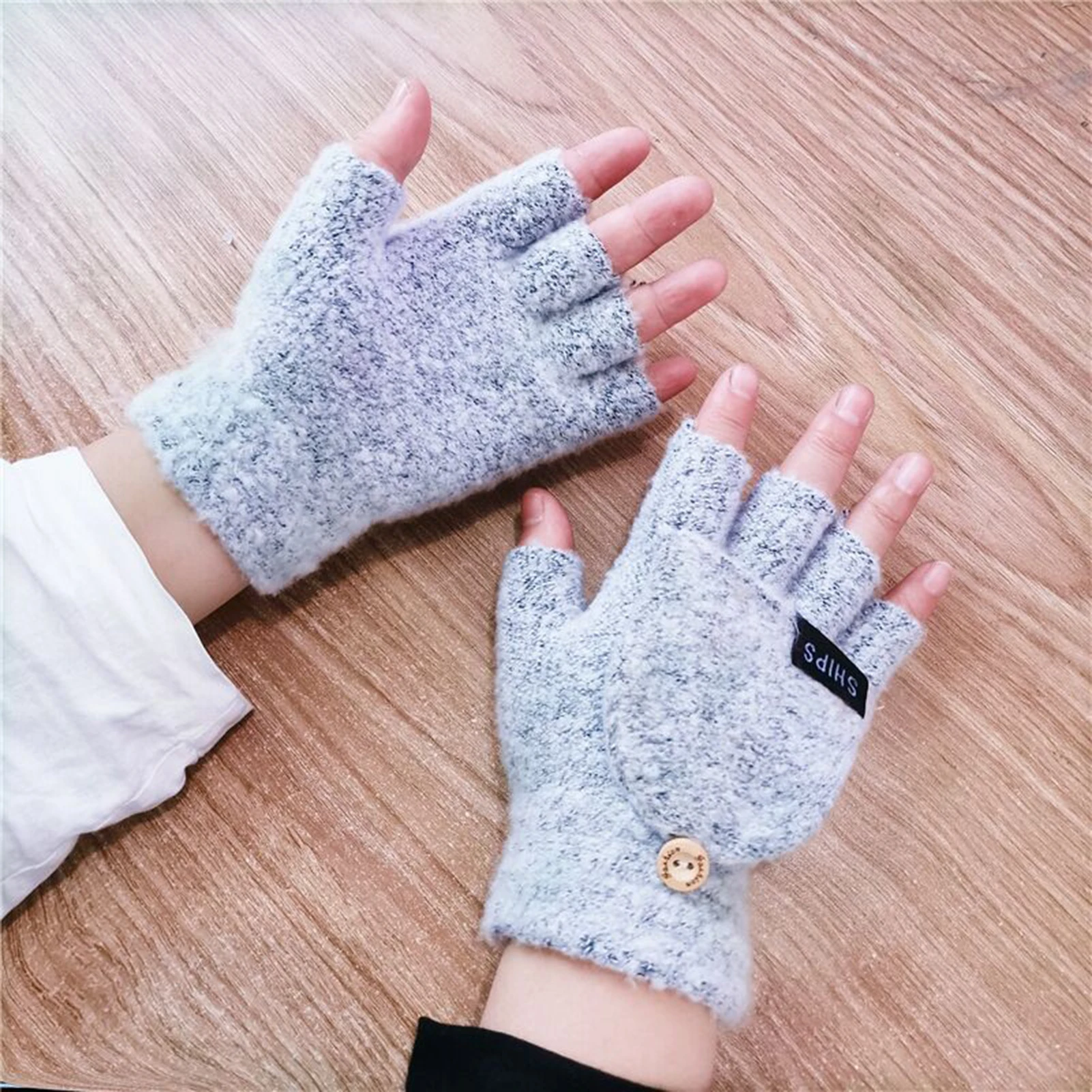 

Men Women USB 5V Heating Gloves Acrylic Hand Warmer Winter Warm Mittens Hand Laptop Half Finger Electric Heating Gloves