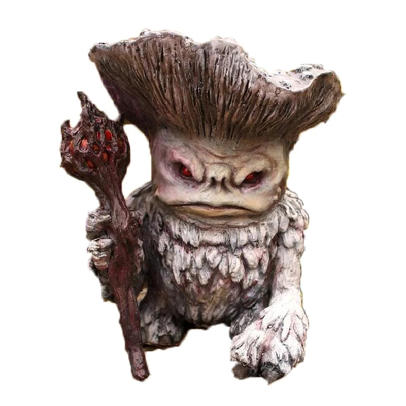 Миниатюрная фигурка Эльфа-гриба из смолы кукла старая фея шаман волшебник Тролль