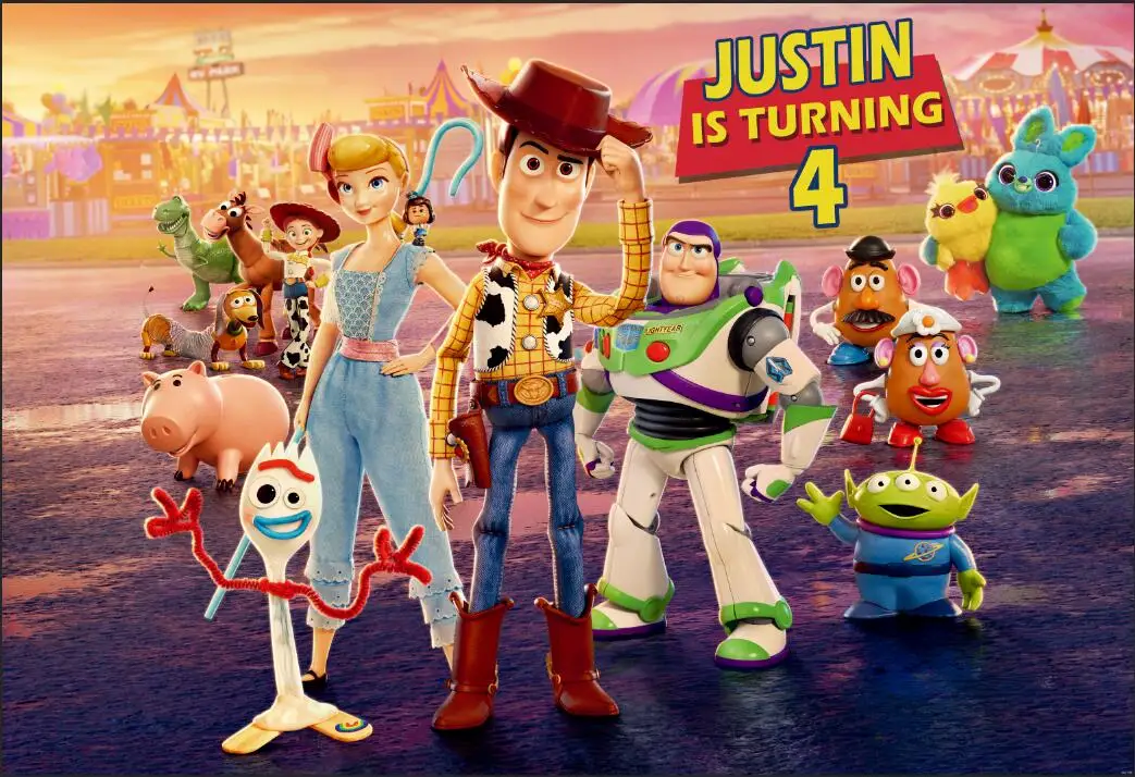 7x5FT New Toy Story RV Park Woody Jessie DIY Custom Photo Studio Backdrop Background Vinyl 220cm X 150cm | Электроника