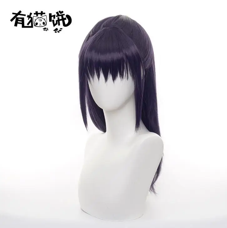 Косплей 58 см аниме ююютсу кайсен Иори утахим парик костюм темно-фиолетовые