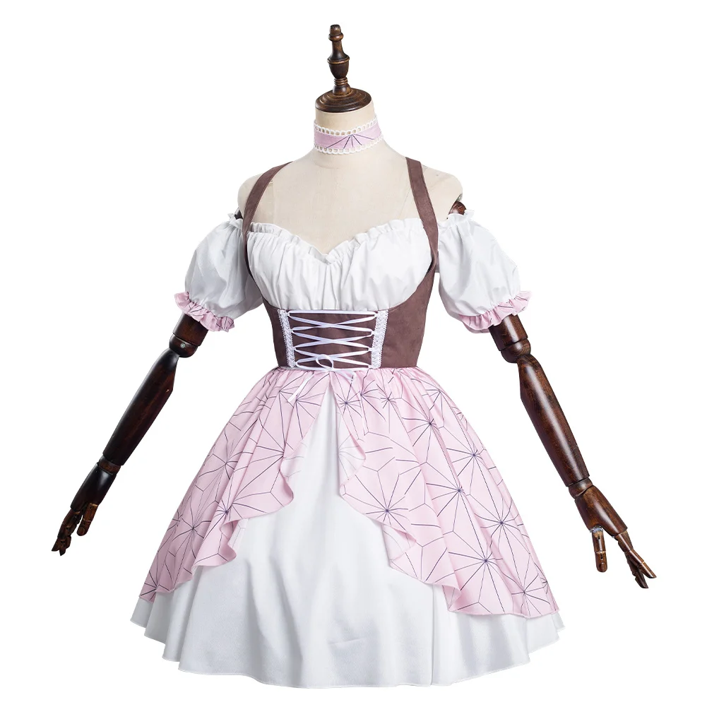 Костюм для косплея камадо незуко из аниме рассекающий демонов | Тематическая