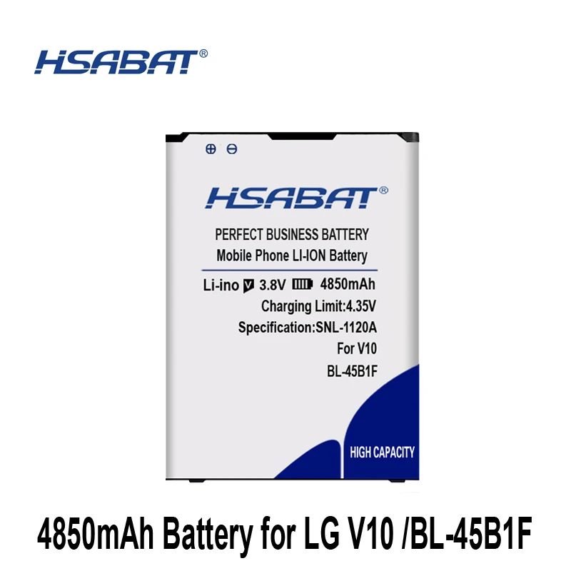 HSABAT 4850 мА/ч, BL-45B1F Батарея для LG V10 H961N F600 H900 H901 VS990 H968 батареи