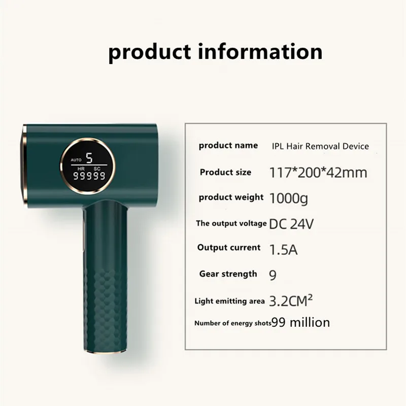 Лазерный эпилятор быстрое удаление волос 0 8 с/вспышка использование всего тела