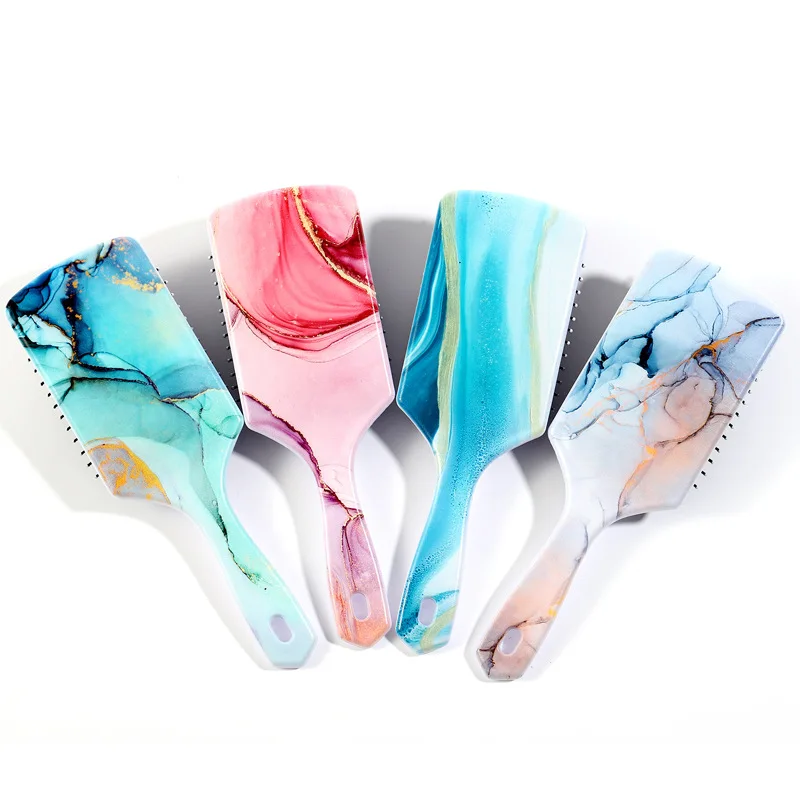 

Marble Pattern Hairdressing Comb Suitable For Hairdressing Massage Head Airbag Comb расческа для волос escova de cabelo barber