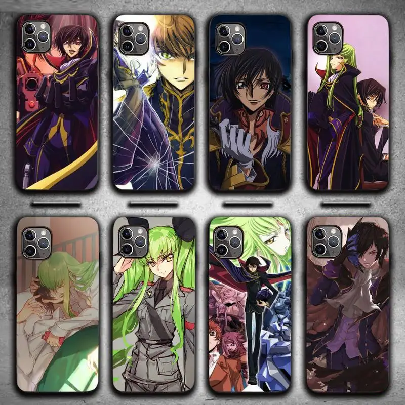 

Code Geass Anime Phone Case for iPhone 7 8 11 12 Pro X XS XR Samsung A S 10 20 30 51 Plus pro Max funda