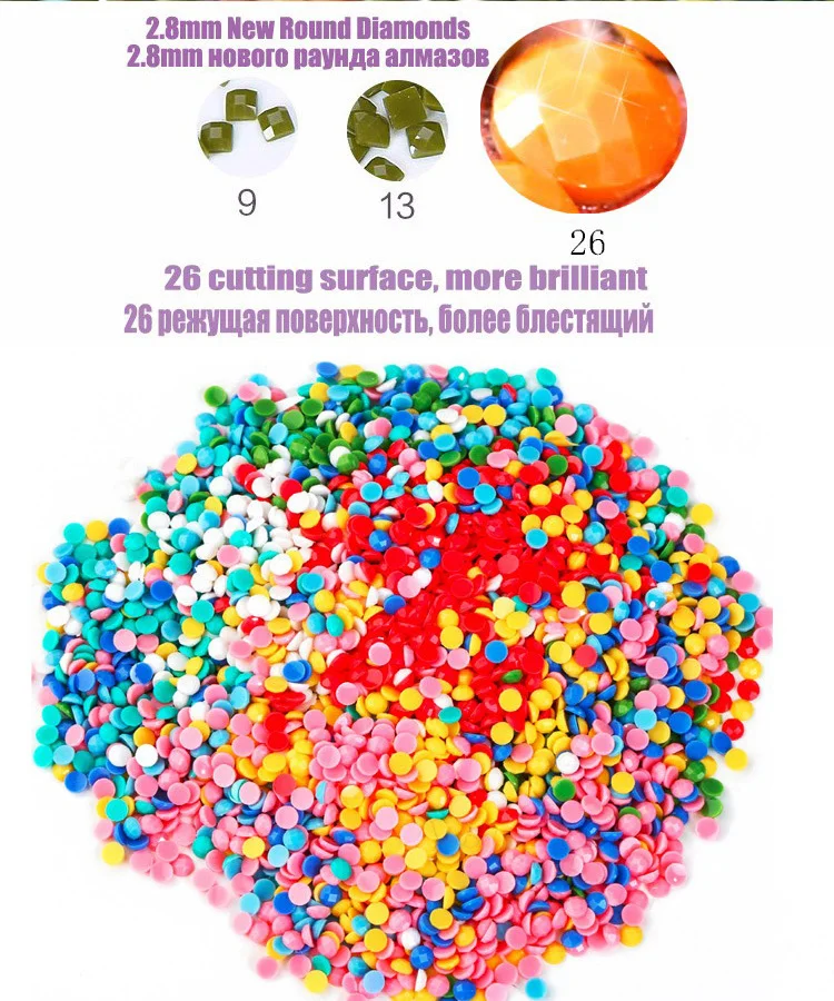 

Full round drill Mosaic 5D Diy Embroidery Diamond Painting animal 3D Cross Stitch Kits room decor Needlework wall Stickers